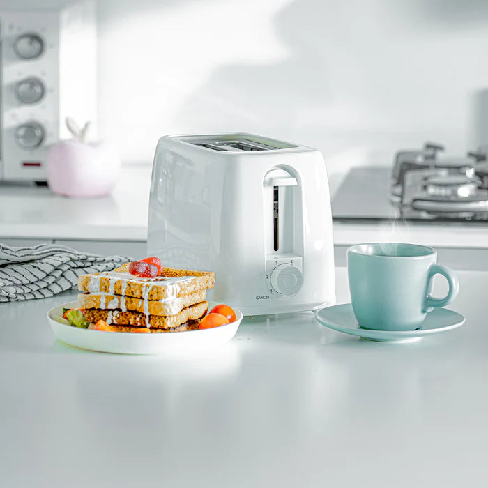 Geepas 2-Slice Toaster – 6 Browning Levels, White (GBT36550UK-WT)