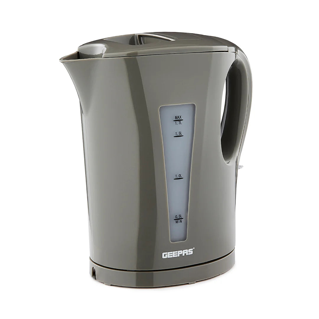 Geepas 1.7L Rapid-Boil Cordless Electric Kettle Grey (GK38029UK-GY)