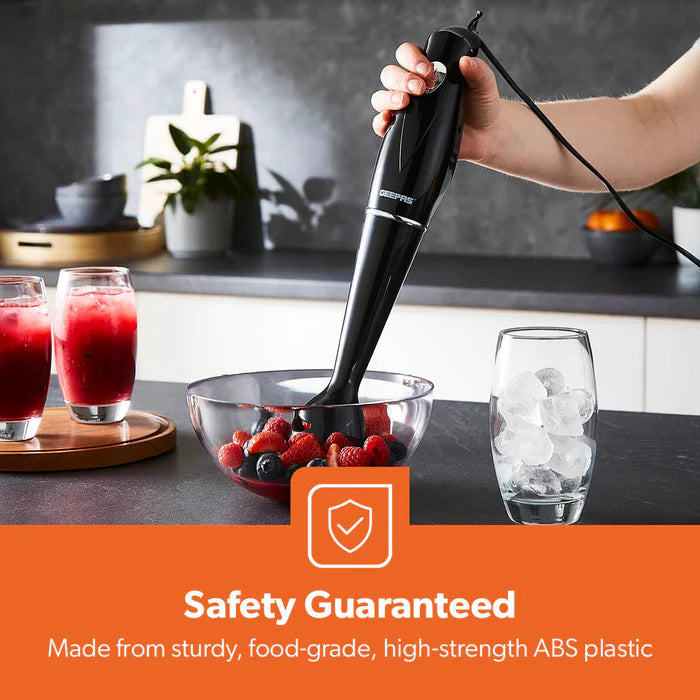 Geepas 180W Black Hand Stick Blender (GHB5467UK-BK)