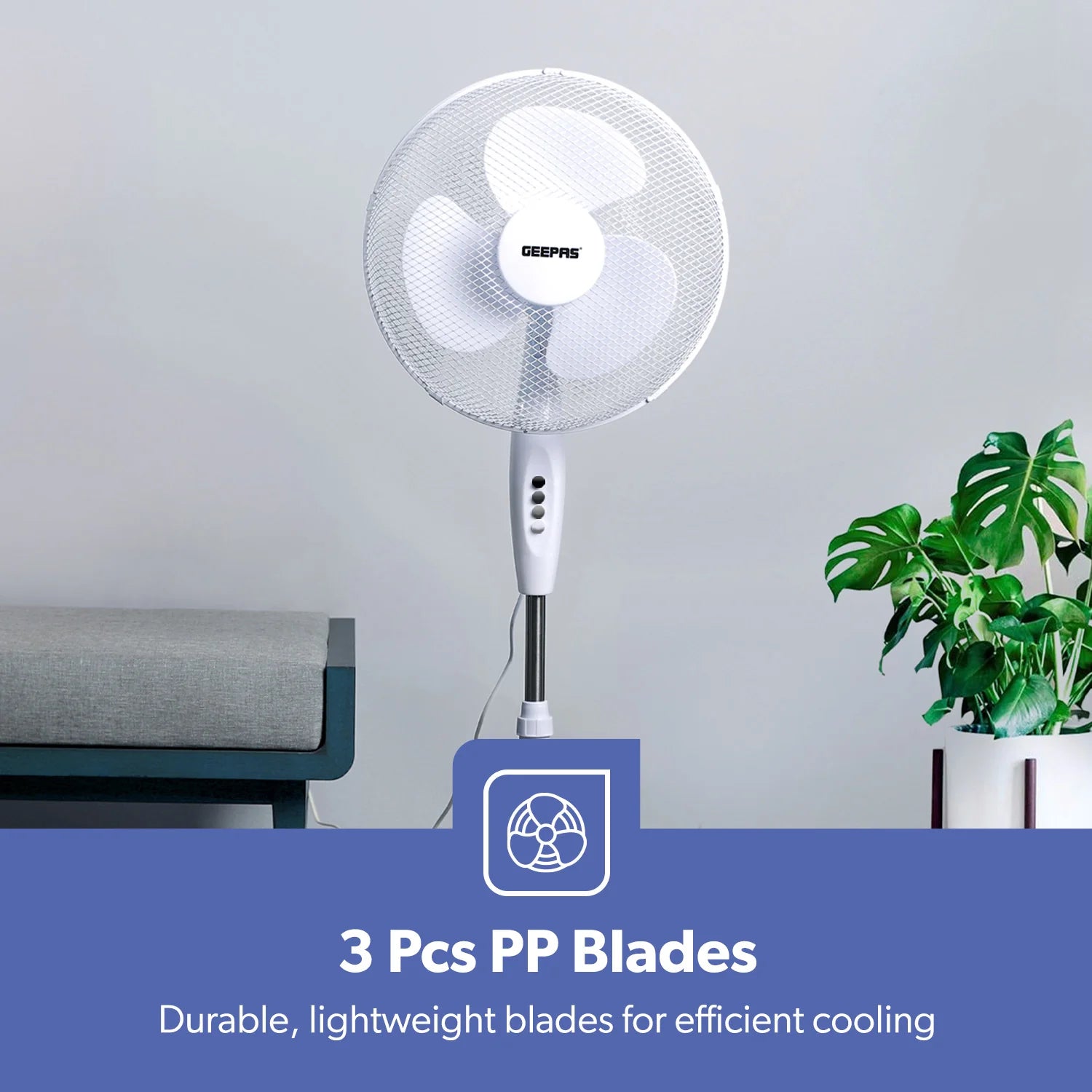 Geepas 16" Pedestal Fan 40W (GF211511)
