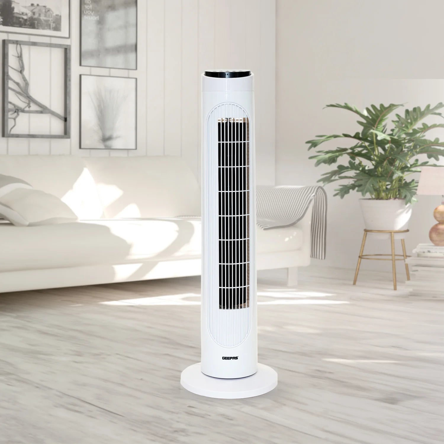Geepas 29" Oscillating Tower Fan with Remote Control 3 Speed (GF21176)