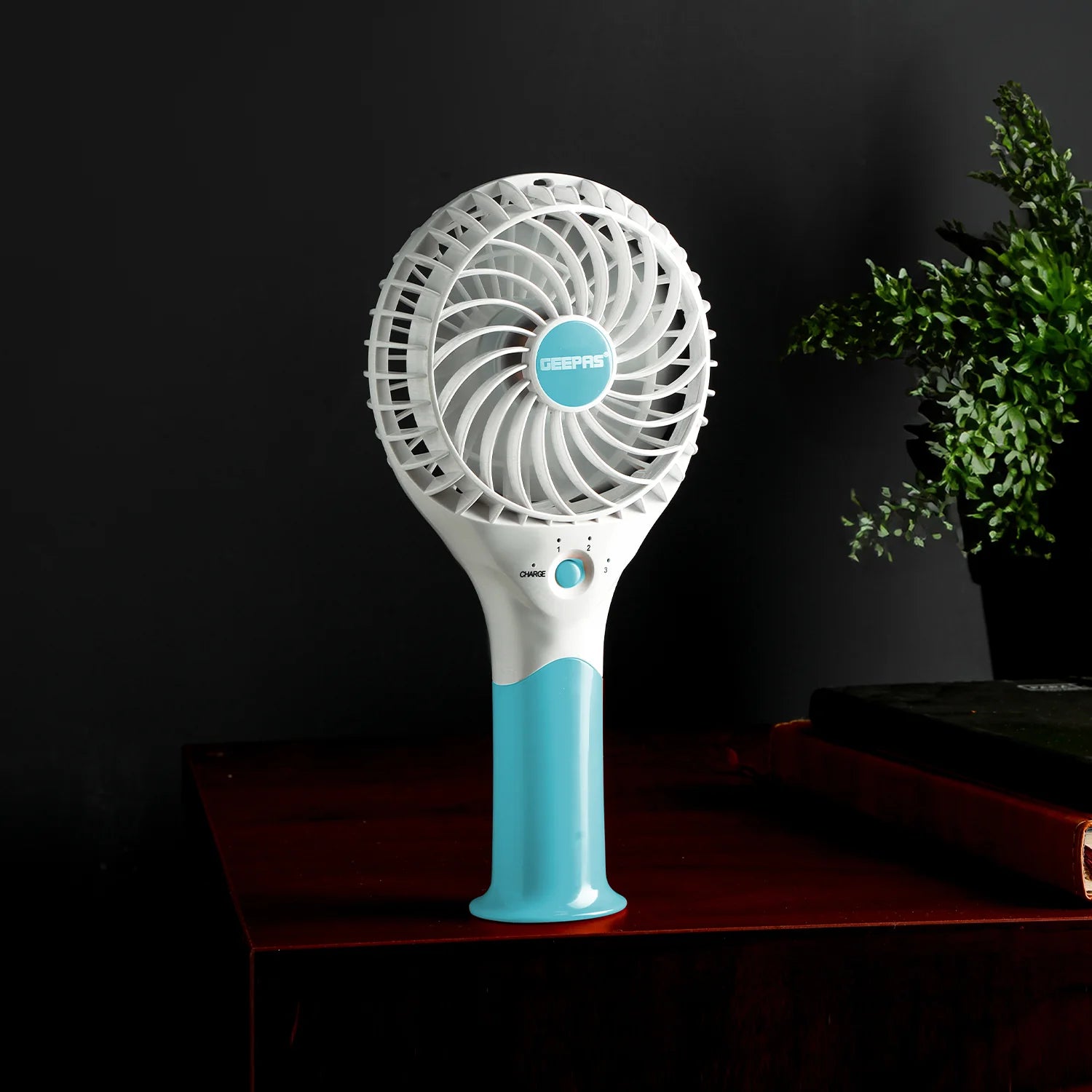 Geepas Rechargeable Handheld Fan Blue (GF9617UK-BL)