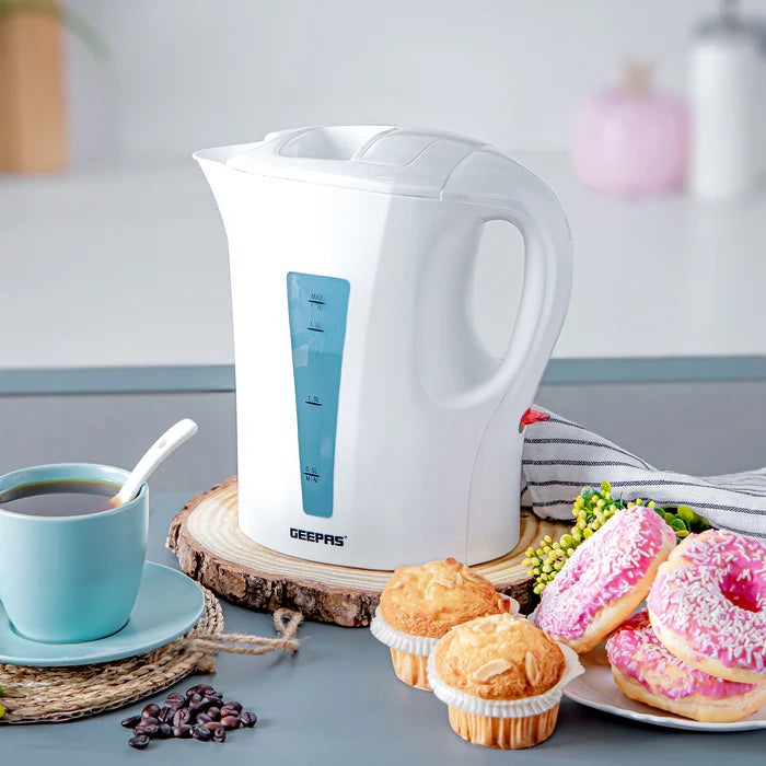 Geepas 1.7L Cordless Electric Kettle White (GK38029UK_WT)