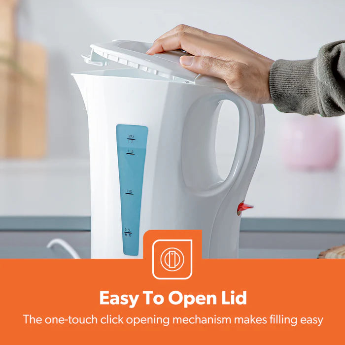 Geepas 1.7L Cordless Electric Kettle White (GK38029UK_WT)