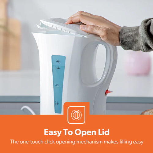 Geepas 1.7L Cordless Electric Kettle White (GK38029UK_WT)