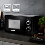 Geepas 20L Manual Freestanding Microwave 700W Black (GMO1899-BK)