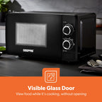 Geepas 20L Manual Freestanding Microwave 700W Black (GMO1899-BK)