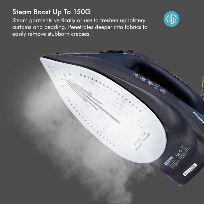Geepas 2400W Steam Iron Black (GSI7703UK-BK)