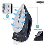 Geepas 2400W Steam Iron Black (GSI7703UK-BK)