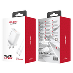 Ven-Dens 20W Fast Charger with USB-C to USB-C Cable Dual Port PD & QC 3.0 (SP-CDK004)