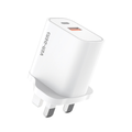 Ven-Dens 20W Fast Charger USB-C & USB-A Dual Port (SP-TC13AAC White)