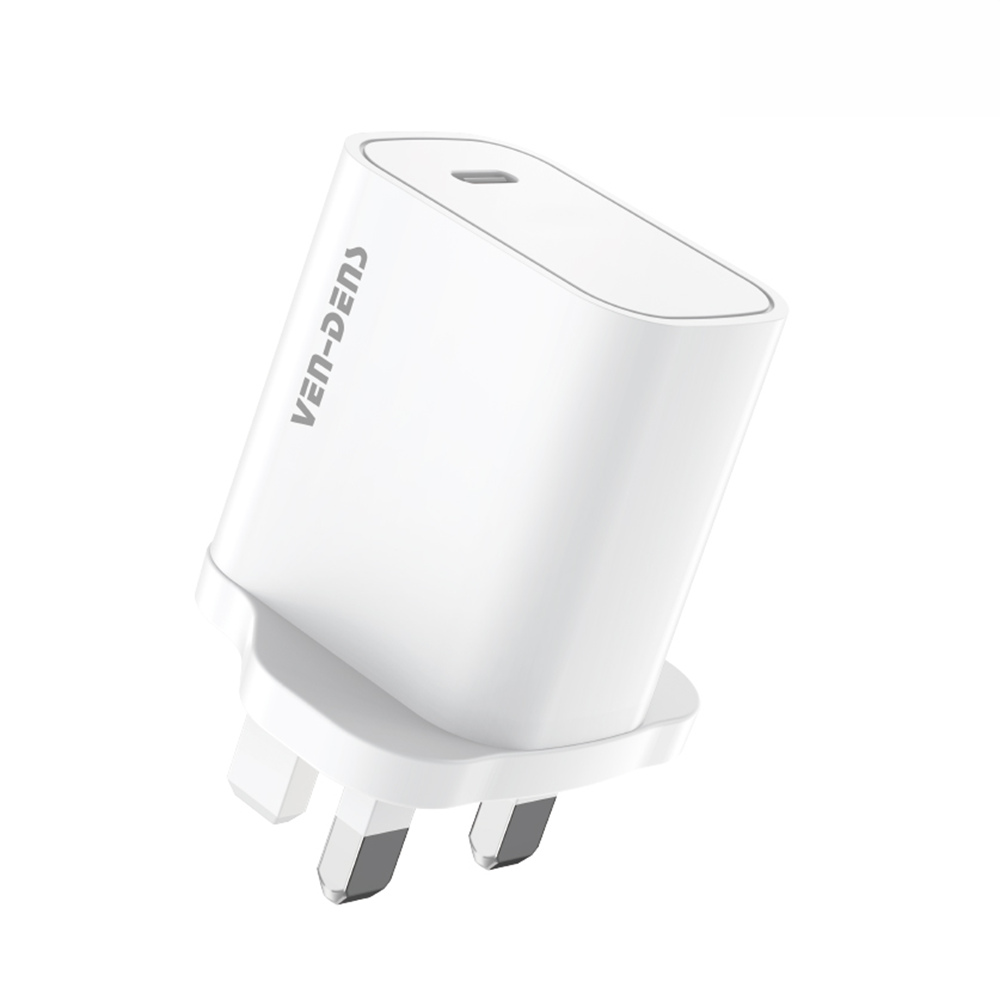 Ven-Dens 20W PD Fast Charger USB-C White (SP-TC13AC)