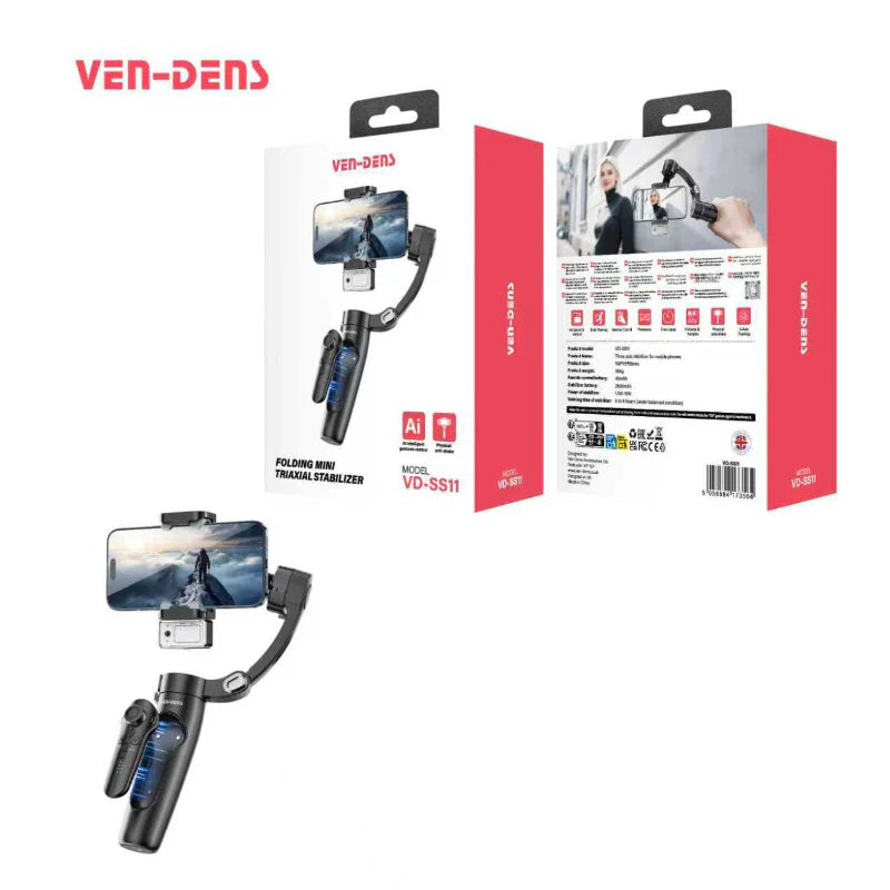 Ven-Dens AI Smartphone Gimbal Stabiliser (VD-SS11)