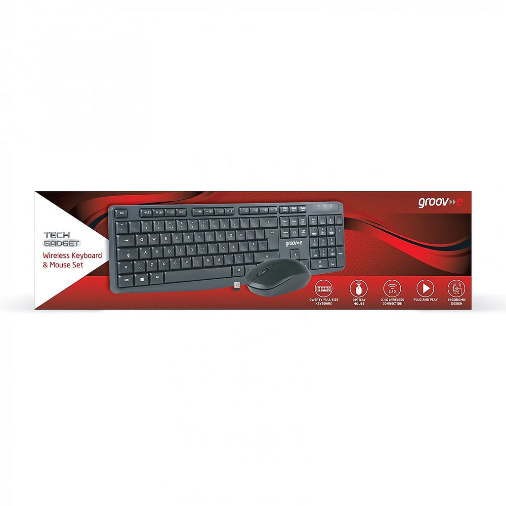 Groov-e Wireless Keyboard & Mouse Set (GVPC14BK)
