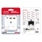 Ven-Dens UK Wall Charger Adaptor with USB-C & Dual USB-A (SP-ADT03)