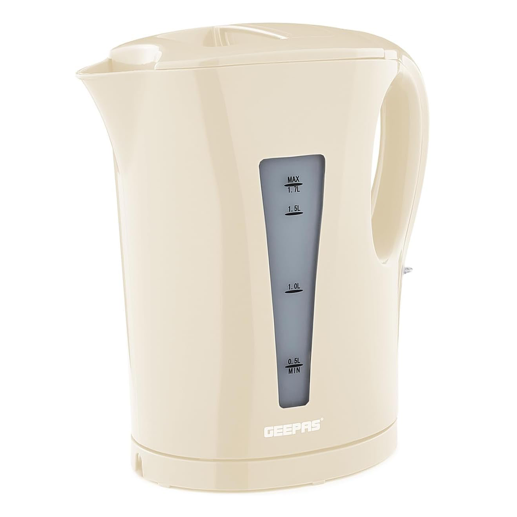 Geepas 1.7L Cordless Electric Kettle Beige (GK38029UK-BG)