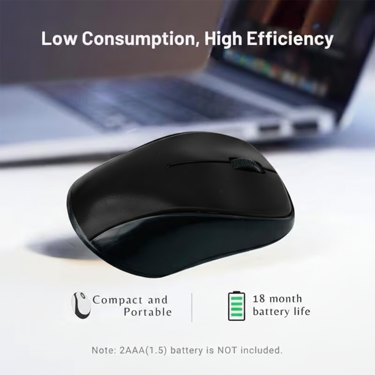 Ven-Dens Wireless Mouse (VD-MS002) - Black