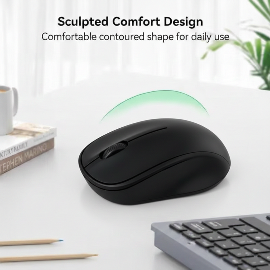 Ven-Dens Wireless Mouse (VD-MS002) - Black