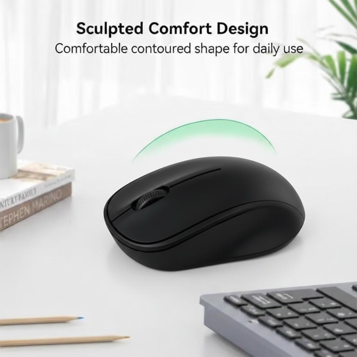 Ven-Dens Wireless Mouse (VD-MS002) - Black