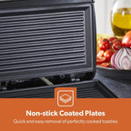 Geepas 2-Slice Non-Stick Panini Sandwich Press & Grill (GGM6001)