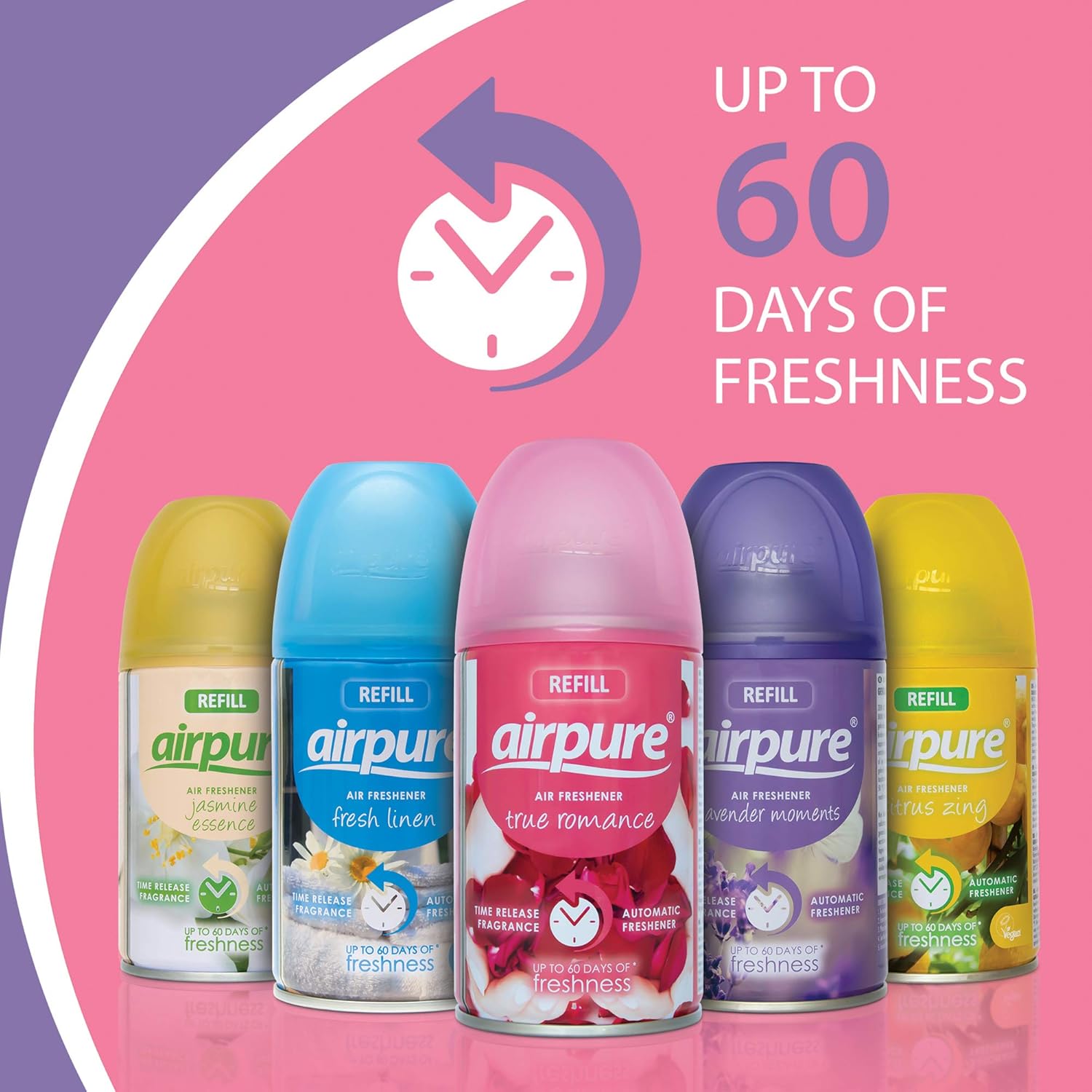 AirPure Moments Automatic Air Freshener Refill 250ml Jasmine Essence