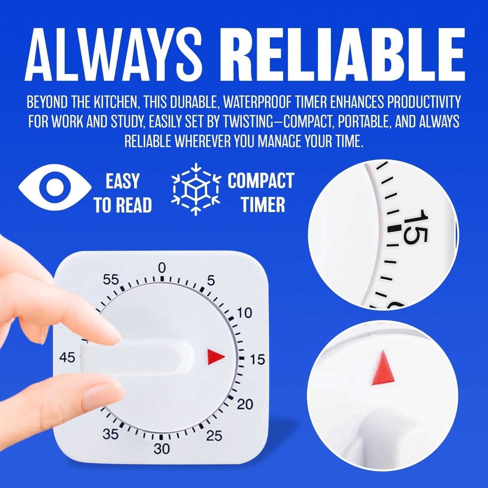 Prima 60 Minute Mechanical Kitchen Timer
