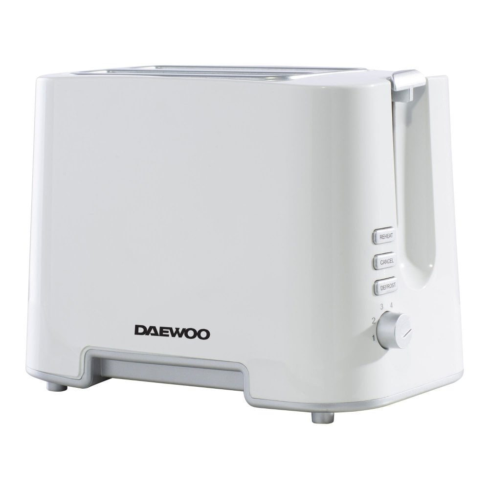 Daewoo 2 Slice Toaster 870W - White