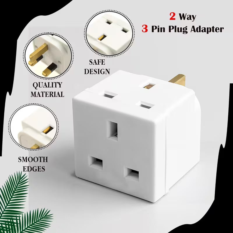 Powerplus 2 Way Plug-In Socket Adaptor (1030)