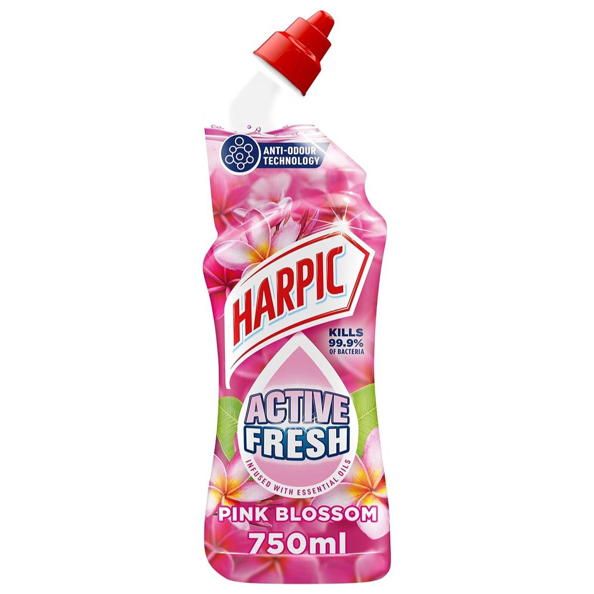 Harpic Active Fresh Toilet Cleaning Gel 750ml Pink Blossom