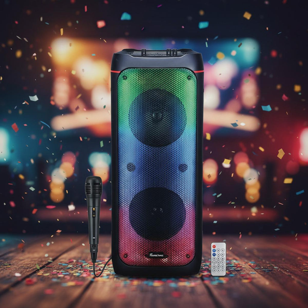 Panther Force Portable Karaoke Speaker System with Microphone (PF309)