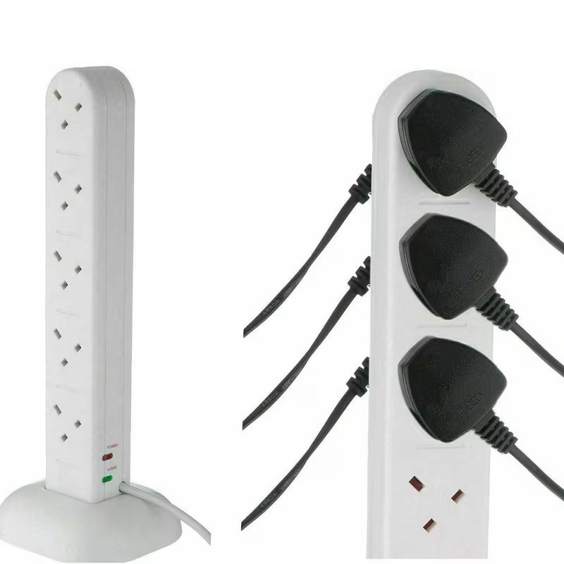 Securlec 10 Way Power Tower Extension Lead with 1m Cable (SL9040)