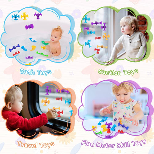 Funpaste 11pc Suction Cup Sensory Toys