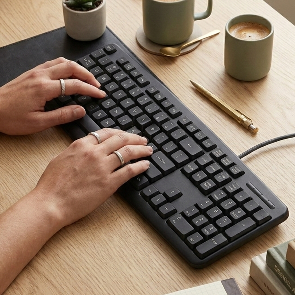 Ven-Dens USB Wired Full Size Office Keyboard (VD-KB004)