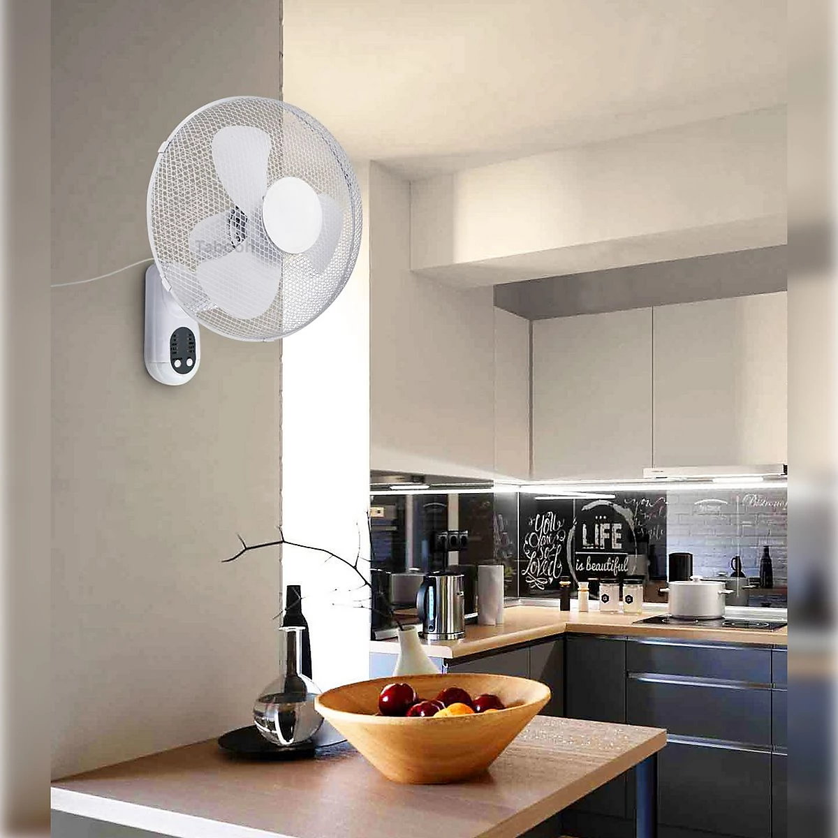 Pro-Elec 16” Wall Mounted Oscillating Fan with Remote