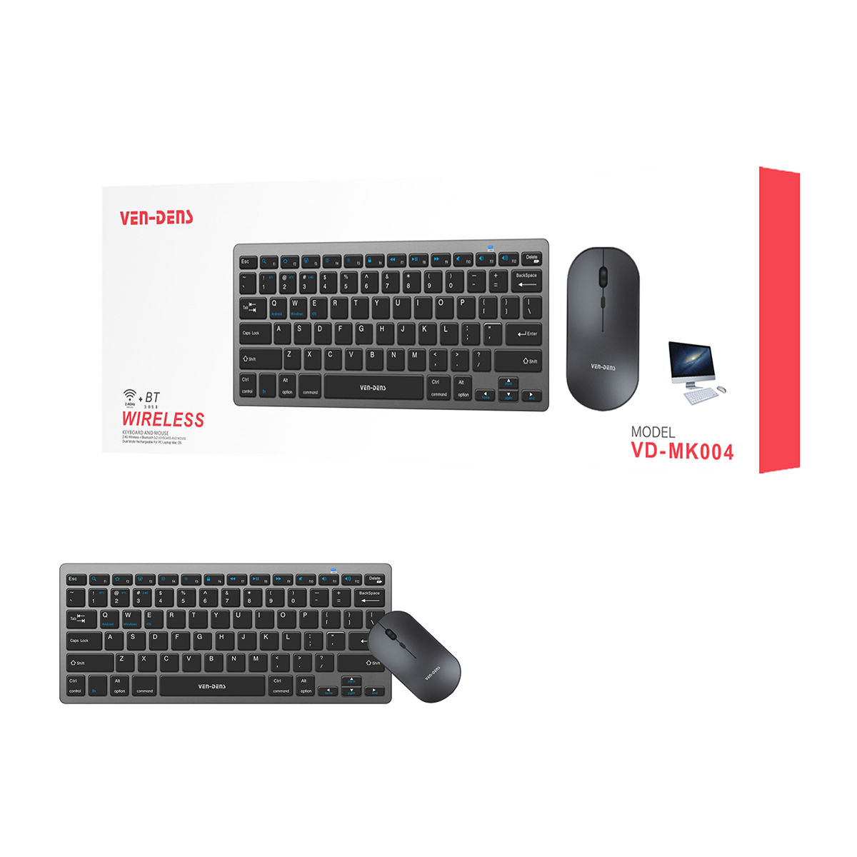 Ven-Dens Wireless Keyboard & Mouse Set (VD-MK004)