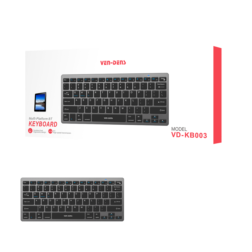 Ven-Dens Bluetooth Wireless Keyboard (VD-KB003)