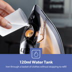 Geepas 1800W Steam Iron (GSI7783UK) - Black & Gold