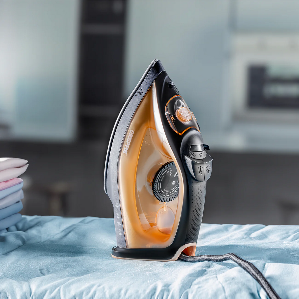Geepas 1800W Steam Iron (GSI7783UK) - Black & Gold