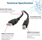 Powerplus USB A to B Printer 2m Cable (2048)
