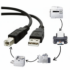 Powerplus USB A to B Printer 2m Cable (2048)