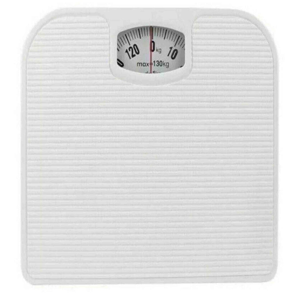 Prima Mechanical Dial Bathroom Scales White 130kg Capacity