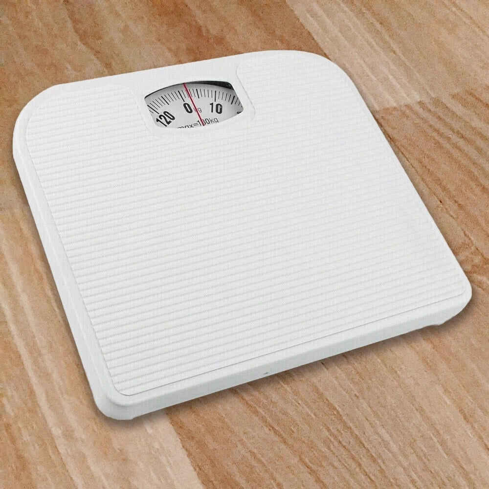 Prima Mechanical Dial Bathroom Scales White 130kg Capacity