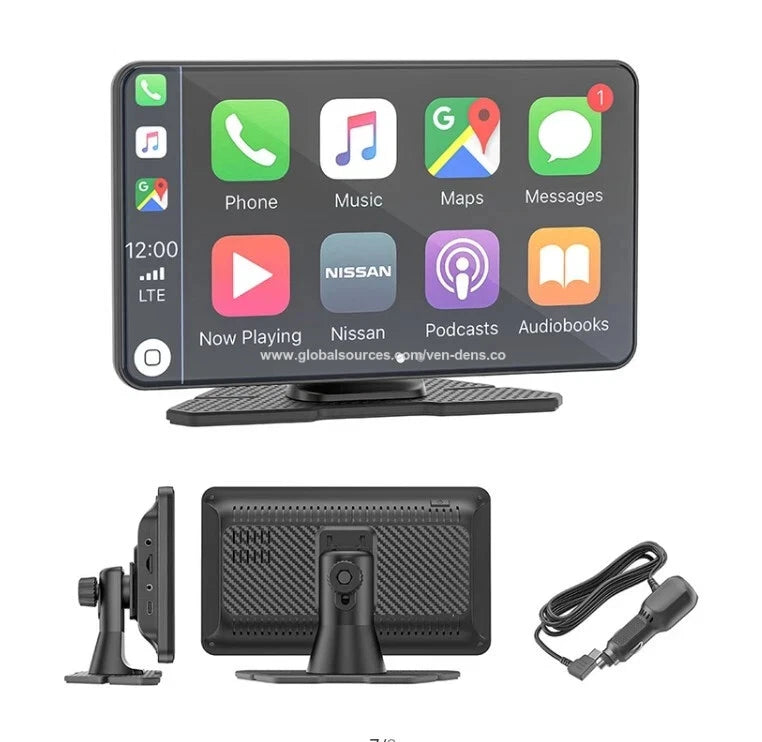 Ven-Dens 7" In-Car Infotainment CarPlay Display Screen (VD-CP007)