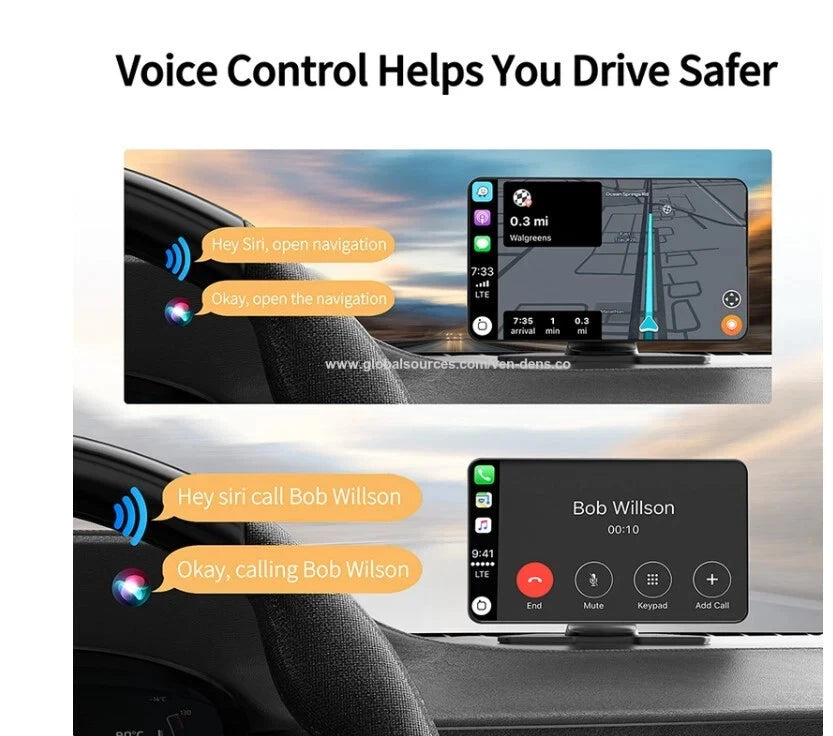 Ven-Dens 7" In-Car Infotainment CarPlay Display Screen (VD-CP007)