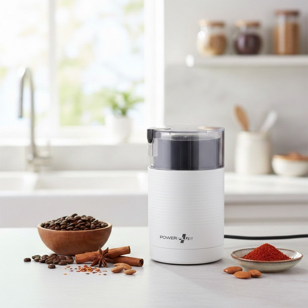 Powerplus 150W Electric Coffee & Spice Grinder 70g - White