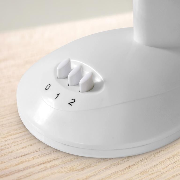 Pro-Elec 9” Oscillating Desk Fan - White