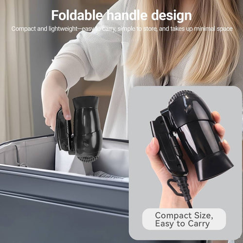 ExtraStar 1200W Foldable Travel Hair Dryer (NAT-209) - Black
