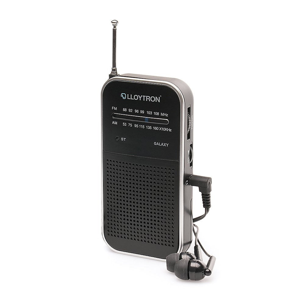 Lloytron Compact AM/FM Personal Radio (N2202BK)