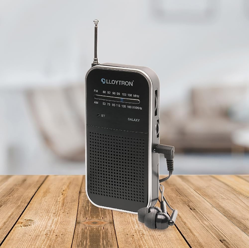 Lloytron Compact AM/FM Personal Radio (N2202BK)