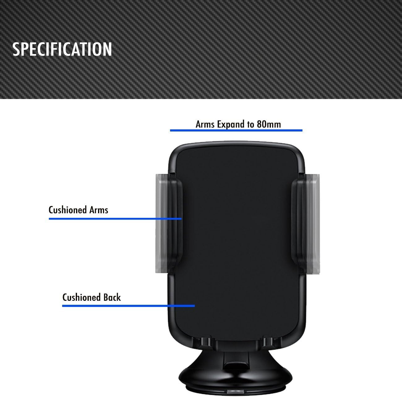 Ven-Dens Universal Phone Holder Car Window Mount (VD-HD002)